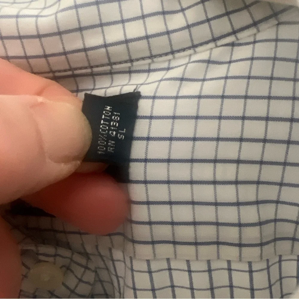 Polo Ralph Lauren Classic Fit Buttondown Blue Check XL 16.5 Neck